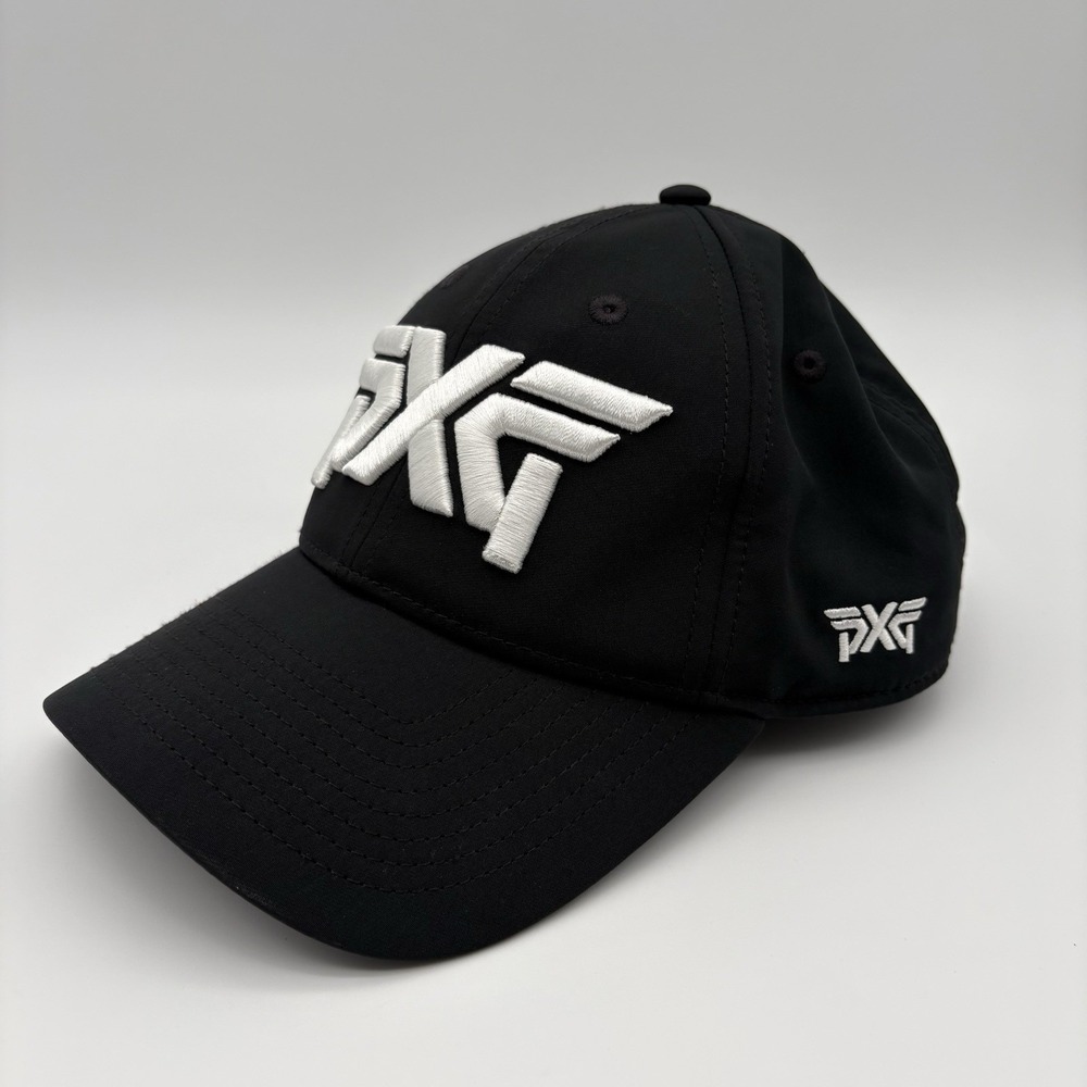 PXG Womens Golf Hat Black Strapback Cap Adjustable